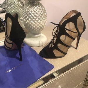 Aquazzura black booties